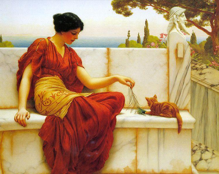 John William Godward The Tease